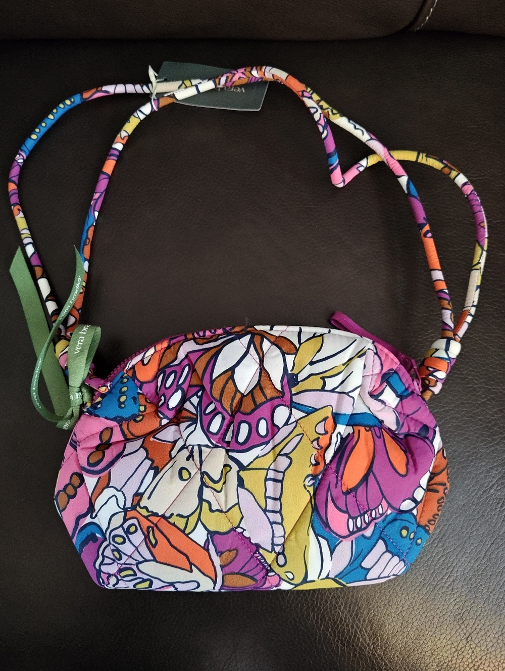 Vera Bradley Colorful Floral Blake Quilted Crossbody Bag